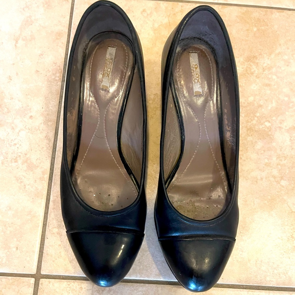 Geox Respira leather wedges shoes size 8.5